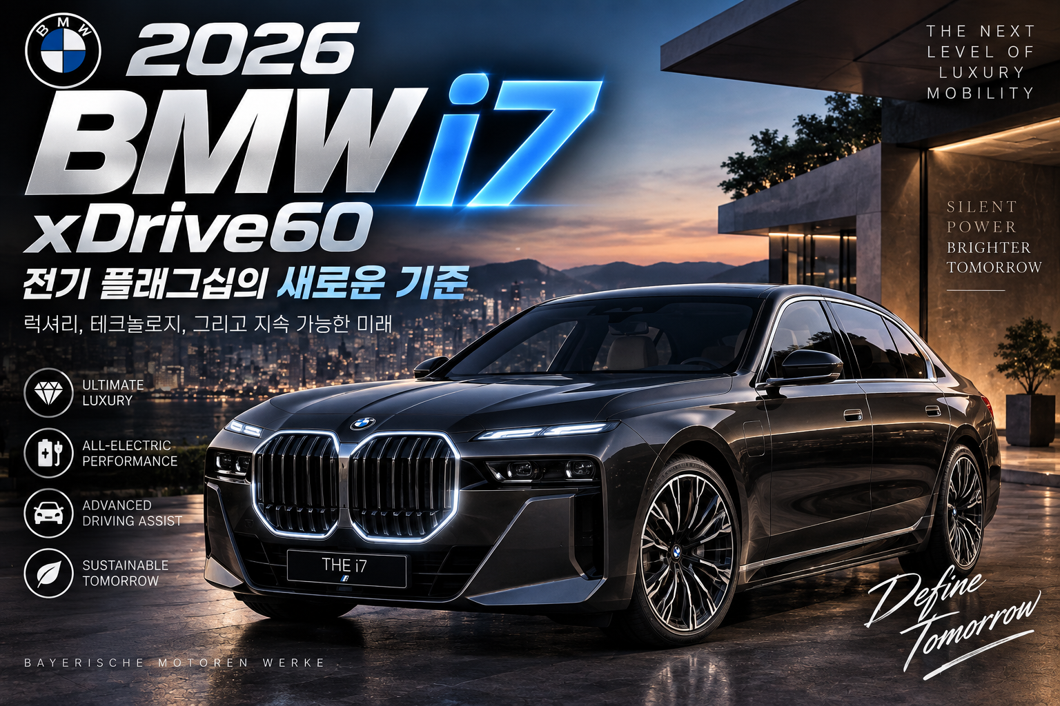 BMW i7 럭셔리 전기세단에 대한 썸네일