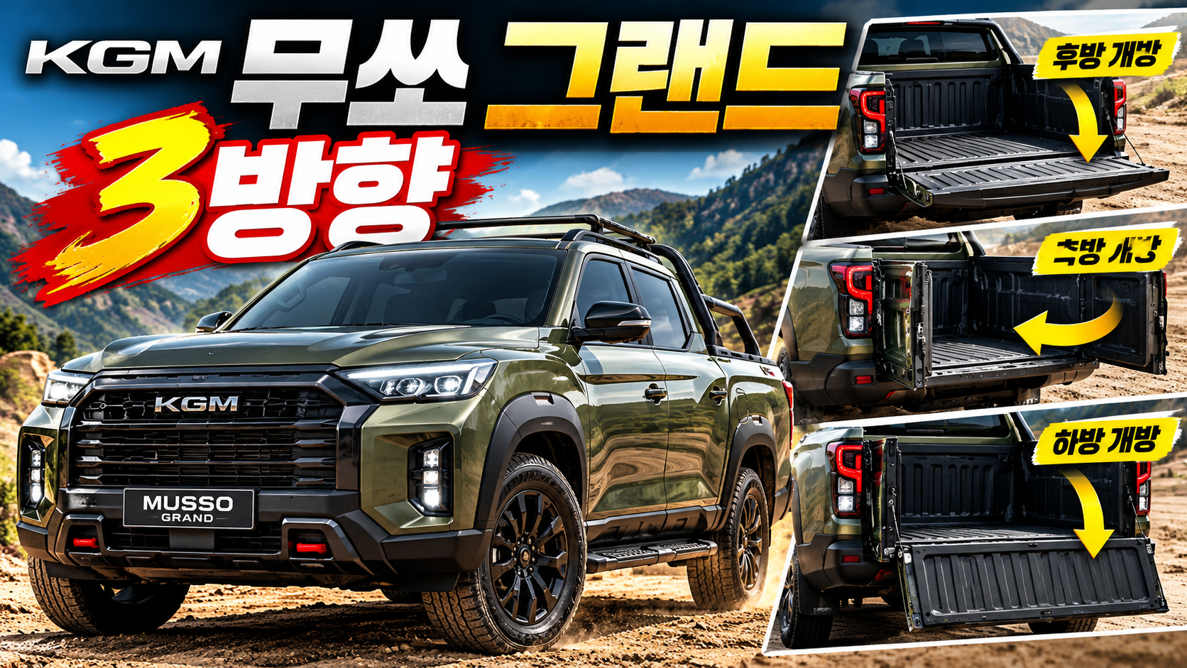 무쏘 그랜드 3방향 덤프에 대한 썸네일